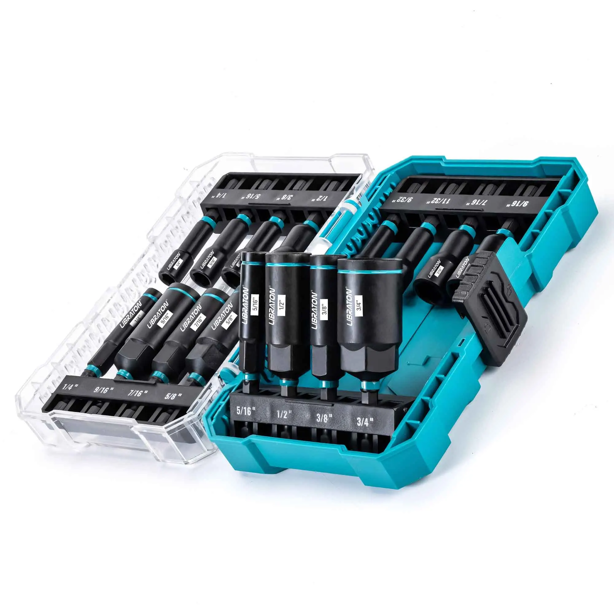 

Набор Магнитных Торцевых Ключей SAE Из 16 Предметов, Хромованадиевая Сталь, Для Глубоких Гаек, Ремонтный Набор Для Автомобилей