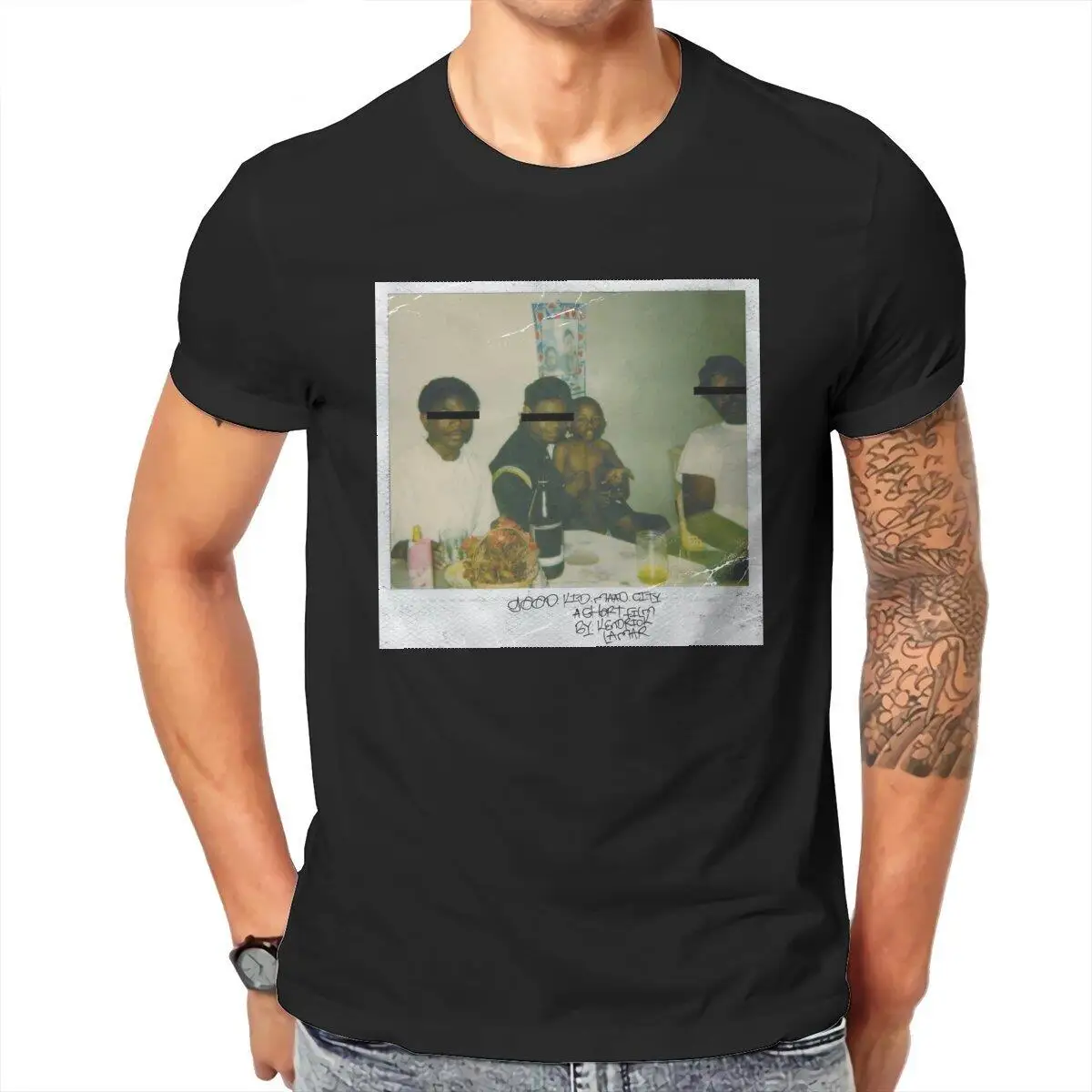 Men's Kendrick Lamar Good Kid  T Shirts  Cotton Clothes Novelty Short Sleeve Crew Neck Tees Gift T-Shirt