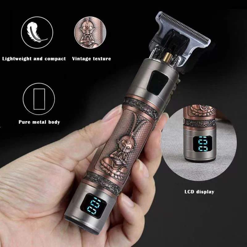 T9 электрическая машинка для стрижки волос перезаряжаемая мужская бритва триммер