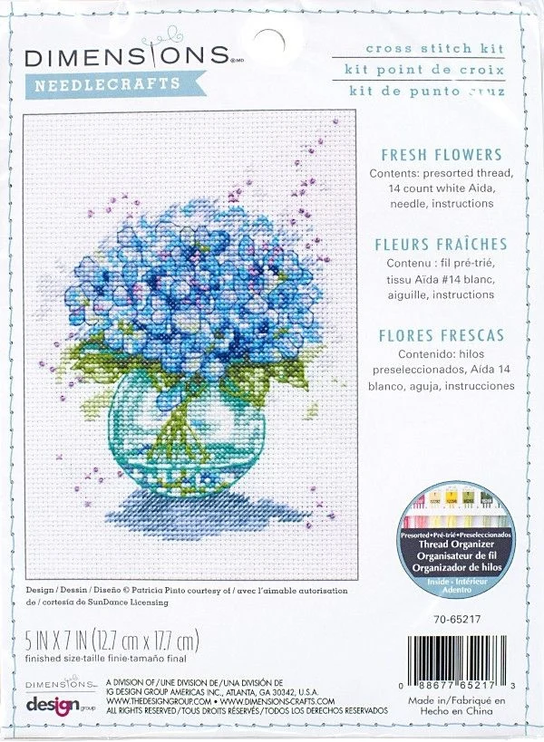 

dim 65217 flower vase 22-26 Cross Stitch Kit Packages Counted Cross-Stitching Kits New Pattern Cross stich unPainting Set