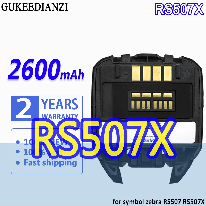 

Bateria 2600mah High Capacity Battery For symbol zebra RS507 RS507X BTRY-RS50EAB02-01 High Quality Battery