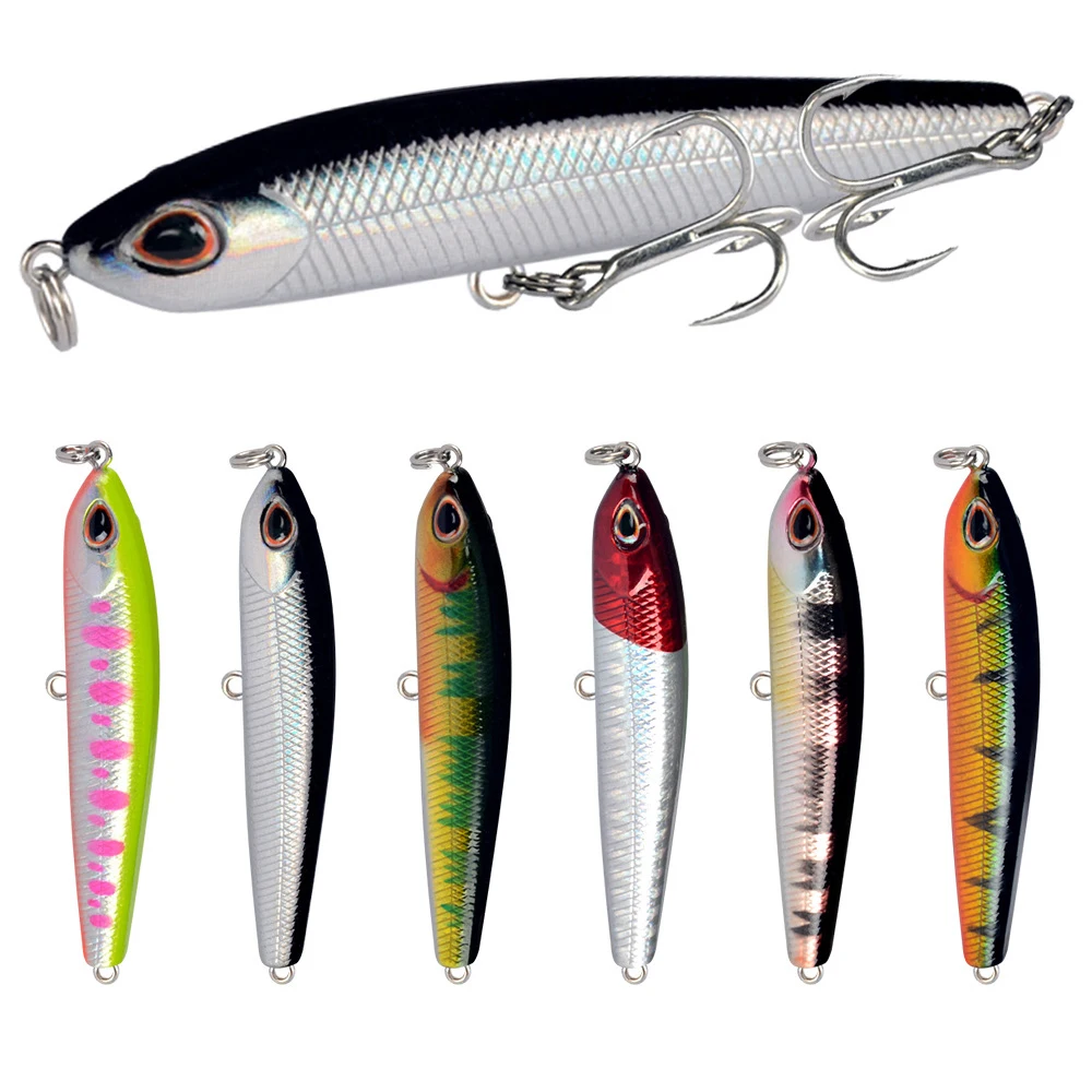 

1Pcs Japan High Quality Hook 7.5cm 9g Minnow Fishing Lure Pencil Hard Bait Isca Artificial Wobbles Sinking Lifelike Baits