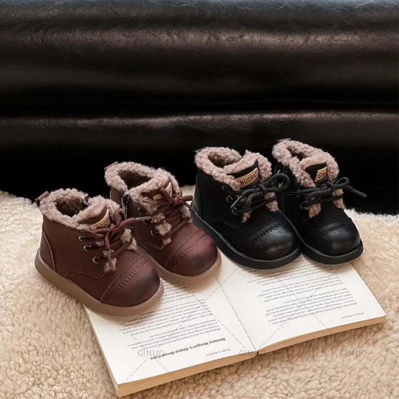 Дизайнерские зимние детские меховые тапочки Tasman Girl Boy Baby Snow Ankle Boot Toddler Tazz Classic Kids