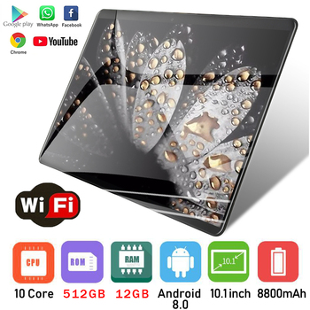 Pad Mini Laptop 8800mAh Notebook 4G LTE Tablet Android Google Play Global Version 12GB 512GB 5G WPS Office Dual SIM Computer