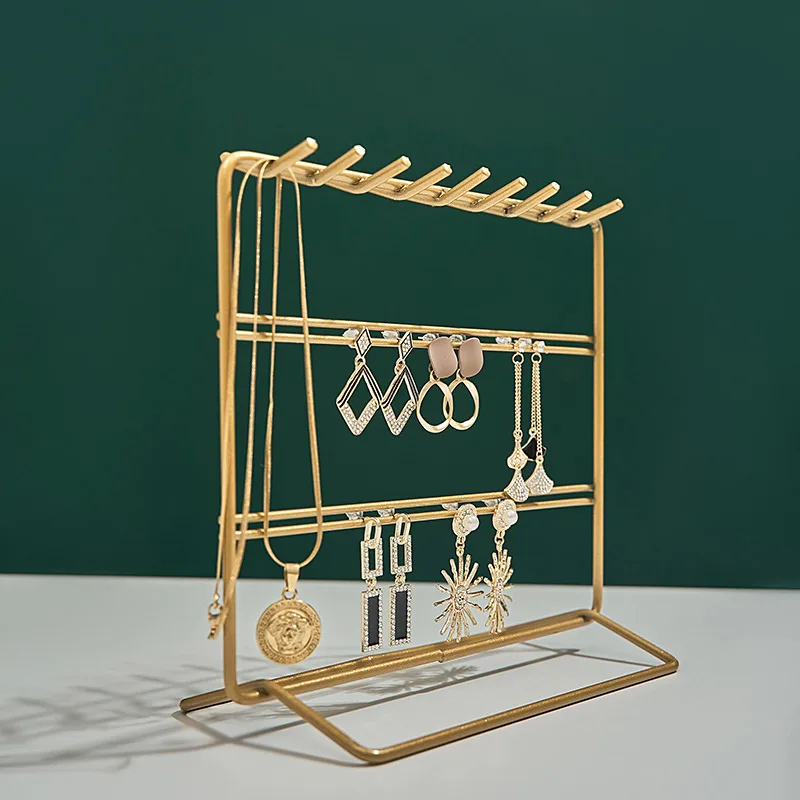 

Подставка для сережек и ювелирных изделий, стеллаж для хранения подвесок, браслетов, органайзер для демонстрации, настольный декор для пода...