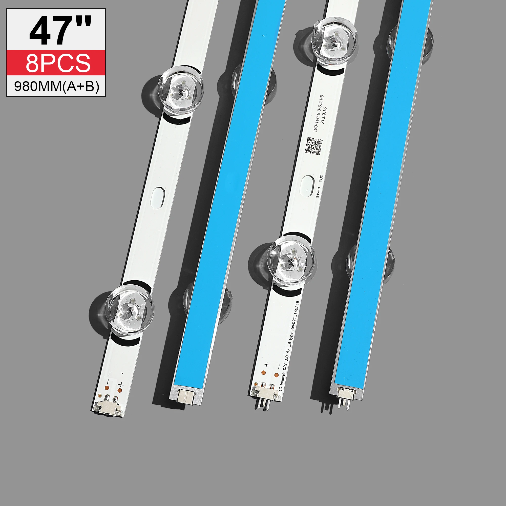 100%NEW98cm LED Backlight Lamp strip 9 leds For LIG 47