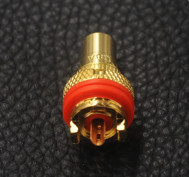 Фото CMC805 Lotus Female Base, позолоченный RCA-разъем, аудиоразъем для Hi-Fi акустики, аудиотерминал №2
