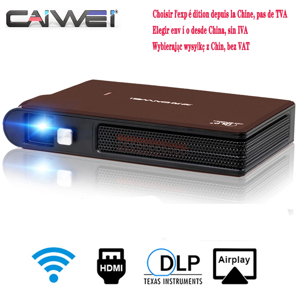 

Портативный проектор Beamer беспроводной Airplay видео Led Full Hd 720 P Разрешение Бесплатная доставка кинопроектор для смартфона