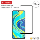 YIYONG 9D полное Защитное стекло для Xiaomi Redmi Note 9s 9 Pro Max Защитная пленка для экрана из закаленного стекла Защитная пленка для Xiaomi Note 9T 8T 8 Pro стекло