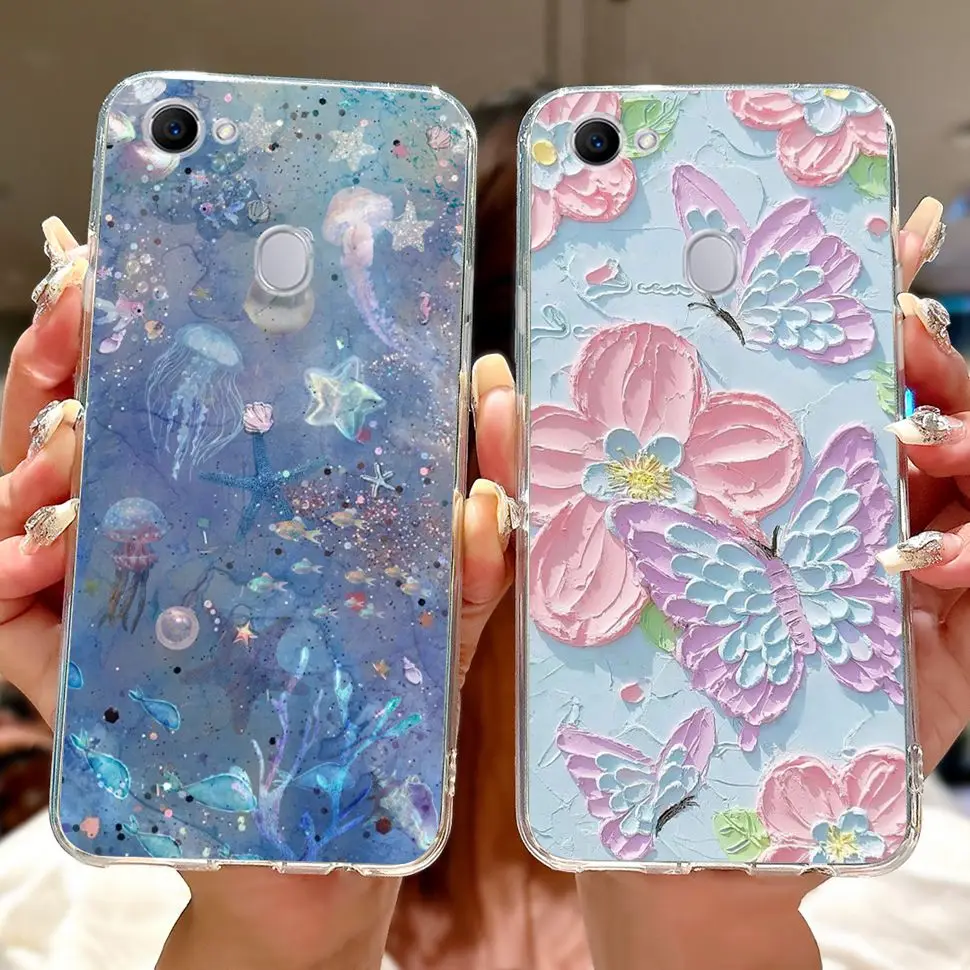 Чехол для OPPO F7 2018 чехол с рисунком Милый кот мягкий силиконовый F 7 OPPOF7 CPH1819 CPH1821