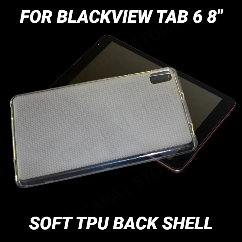 

Soft TPU Back Cover For Blackview Tab 6 Case 8" Tablet PC Shockproof Protective Shell For Blackview Tab6 Capas