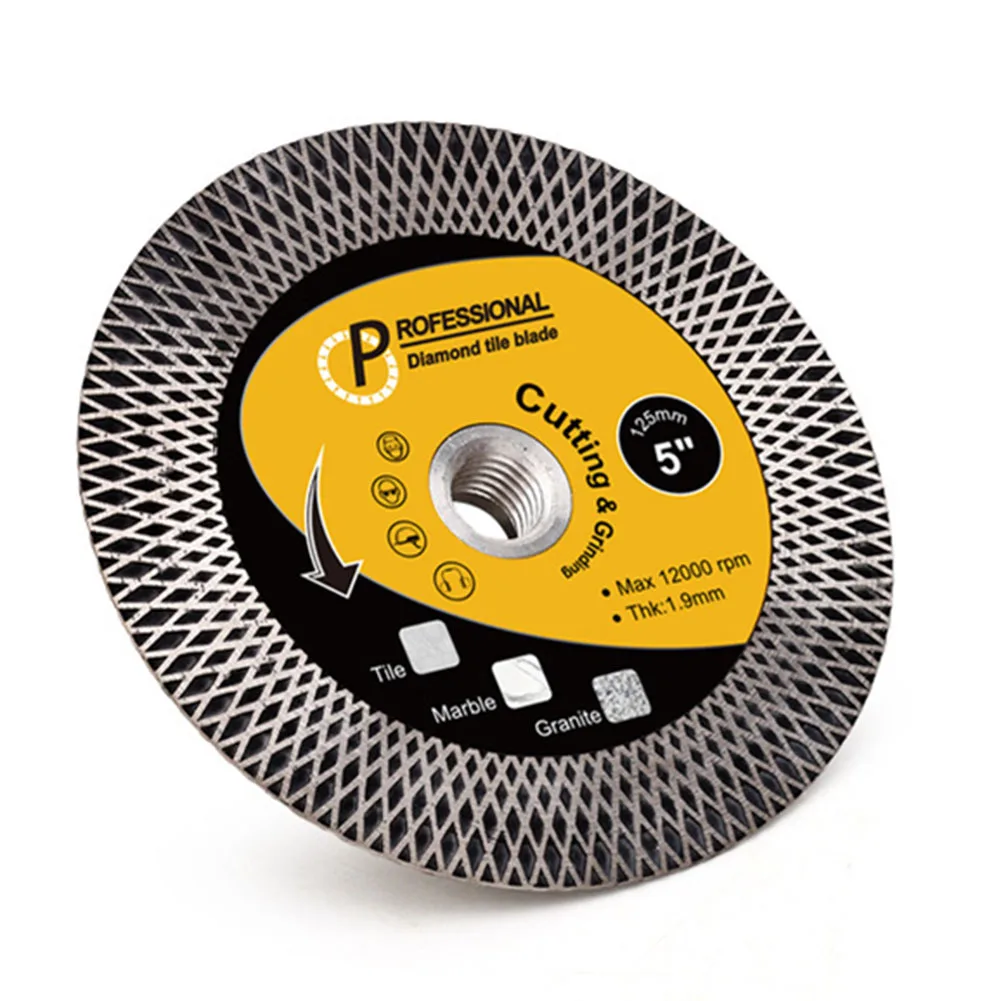 

1pc Diamond Cutting Disc Saw Blade 4.5/5inch Cutting Grinding Tools Accessories M14 Thread Tile Porcelain Cutting Blade