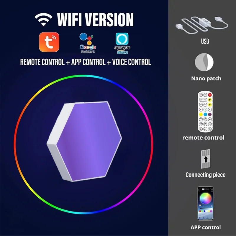 

Tuya Smart RGB Quantum Light LED настенный светильник