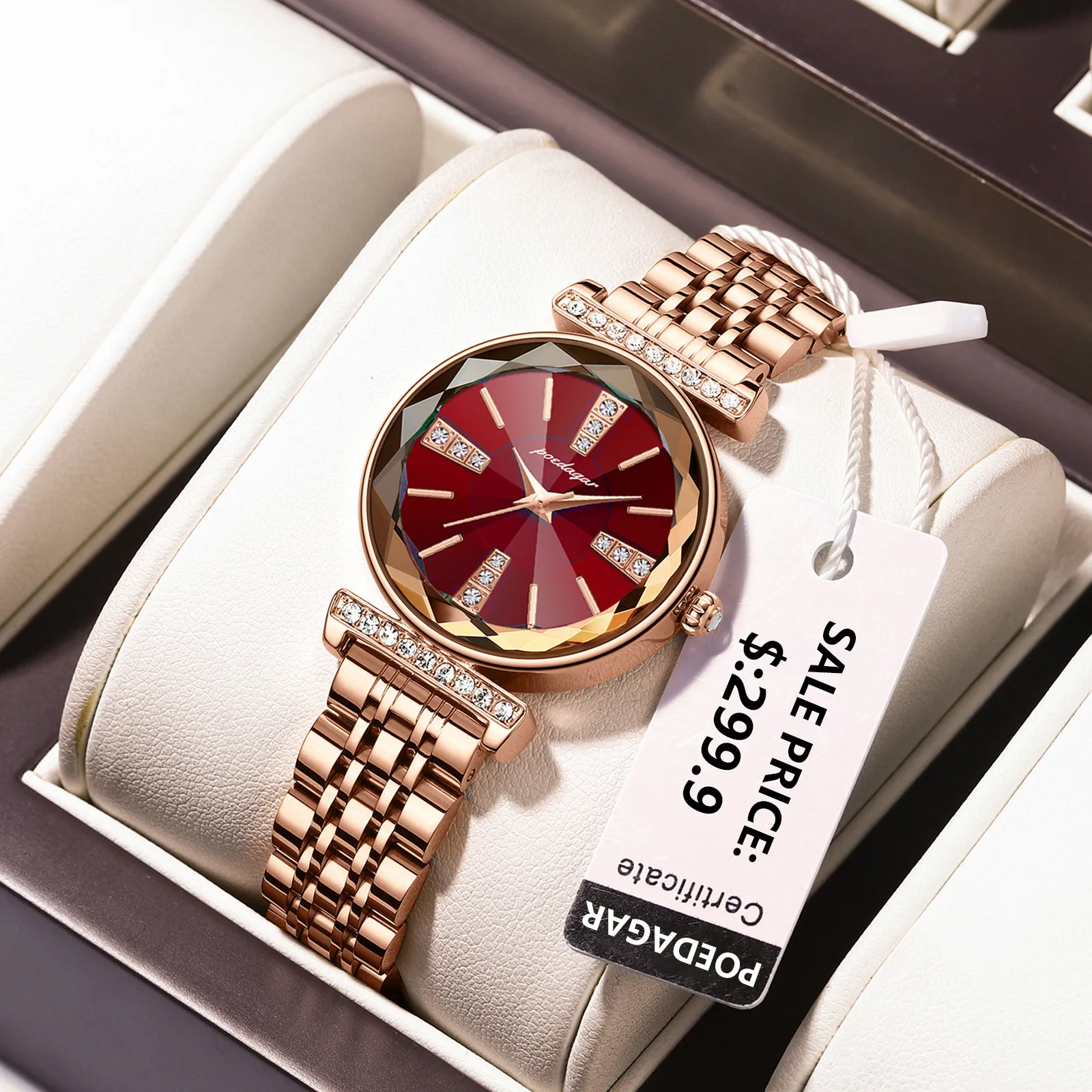 POEDAGAR Women's Luxury Watches High Quality Waterproof Stainless Steel Quartz Watch For Women Reloj Mujer Dress WristWatch часы
