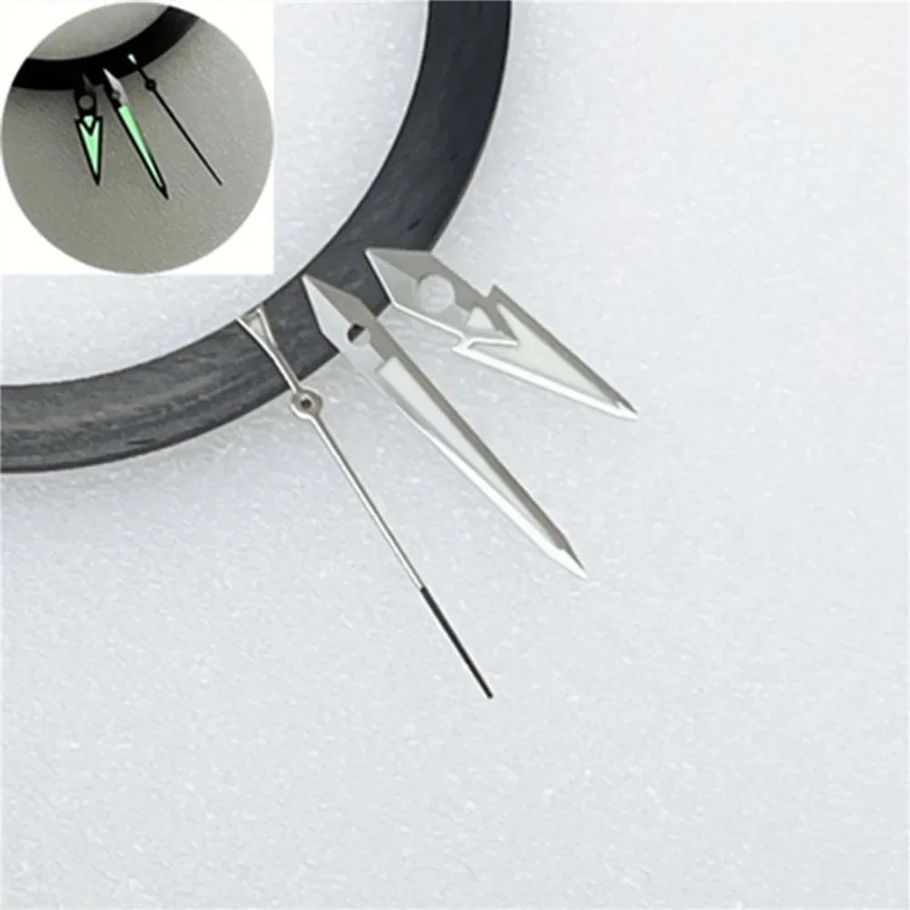 Суперзеленые светящиеся стрелки для часов NH35 NH36 4R35 4R36 модифицированные