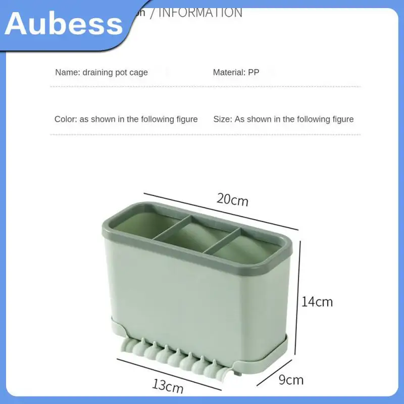 

Quick Drainage Anti Mold And Antibacterial Multi-layer Storage Multifunctional Storage Rack Drainage Hole Design Chopstick Cage