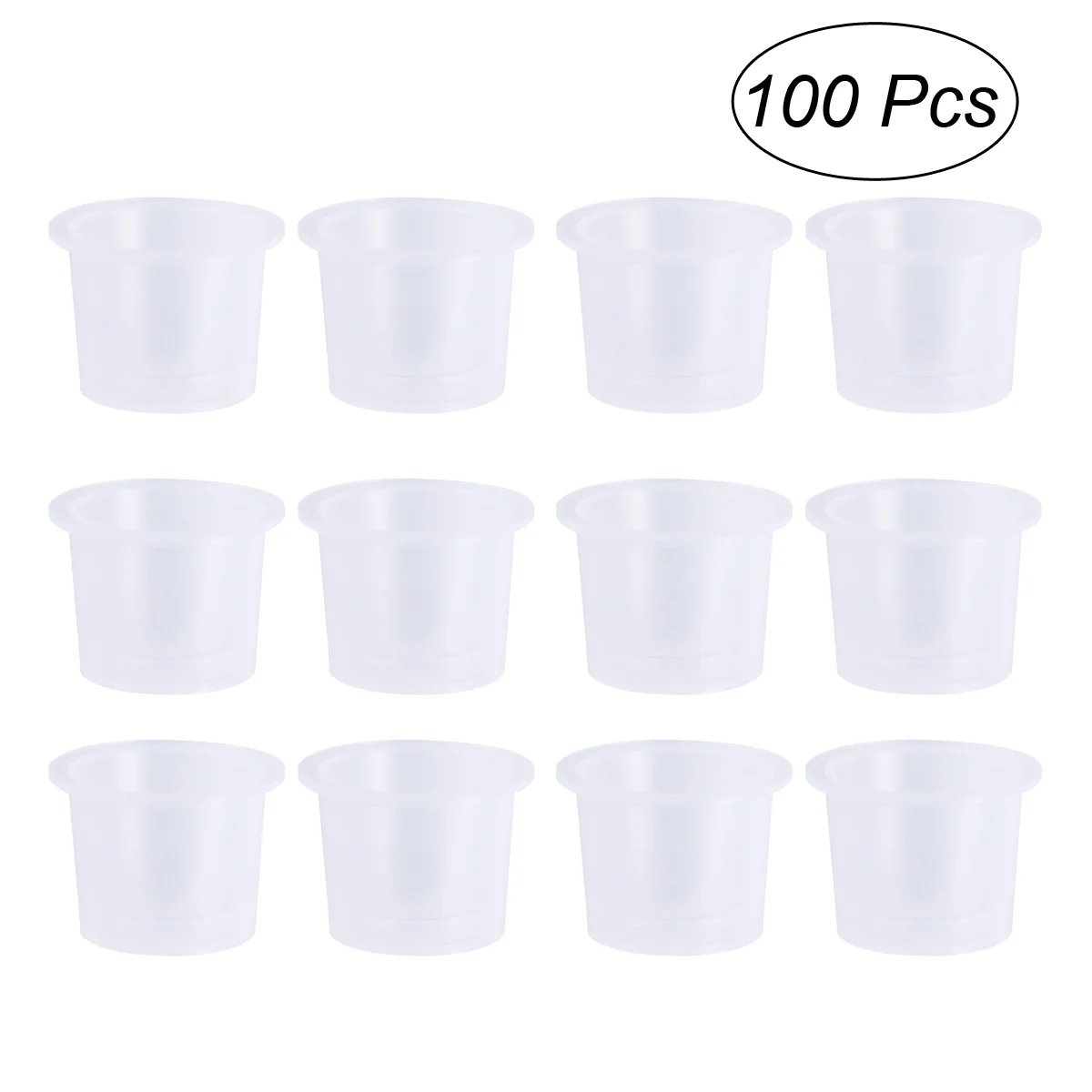 

100pcs Cups Portable Useful Ink Cup Kits Supplies for Adults Men