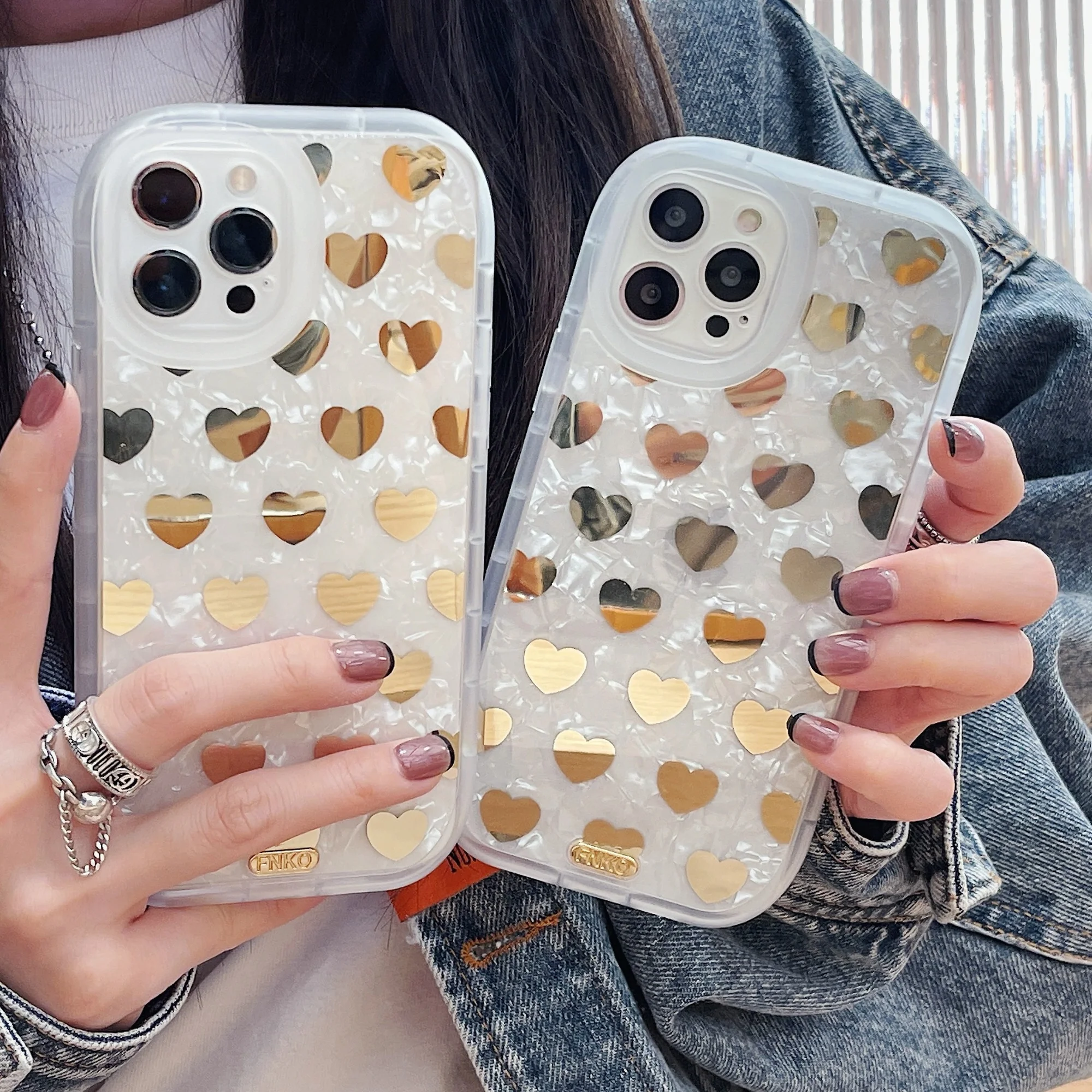 

Stress Reliver Case for IPhone 11 12 13 Pro Max Transparent Clear Cover Fidget Love Pattern for Iphone 7 8 Plus XR XS