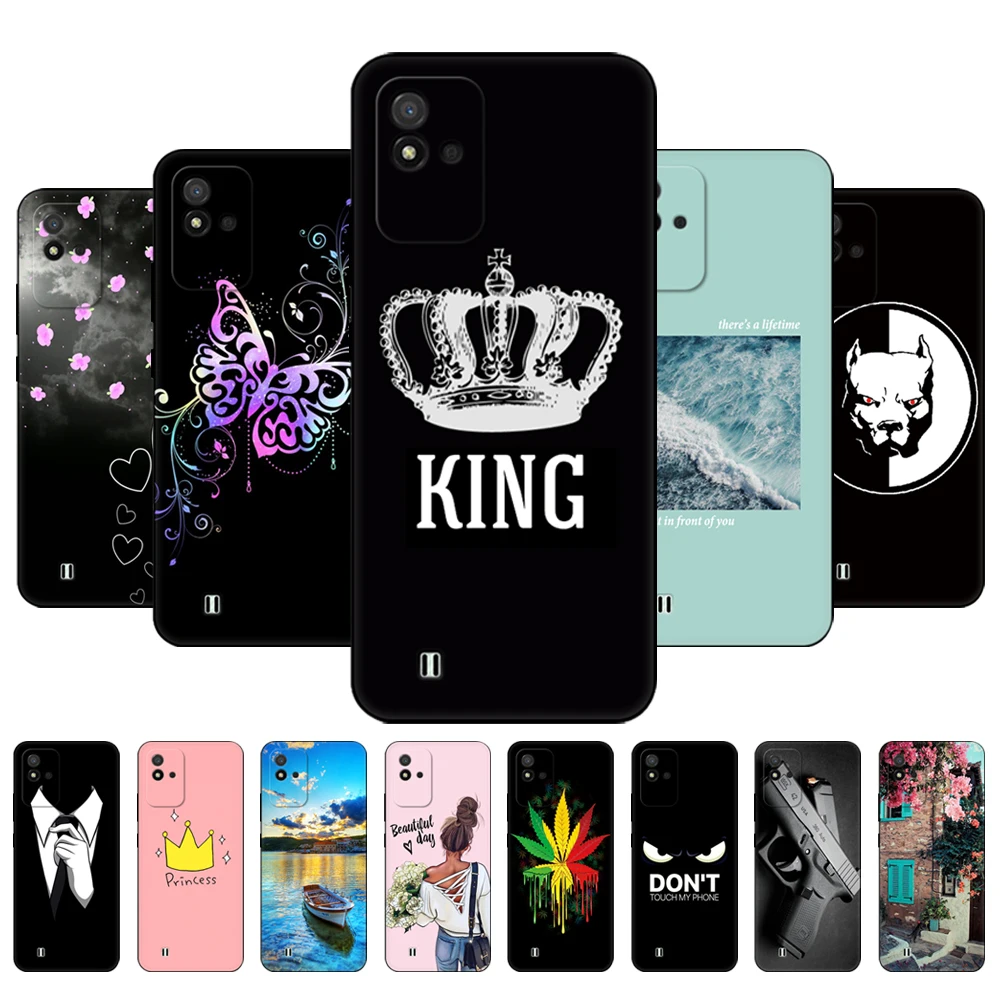 

For Realme Narzo 50i Case 6.5inch Silicon Back Cover For OPPO Realme Narzo50i 50 i Soft Case RMX3235 Phone Case black tpu case