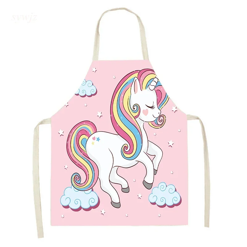 Мультяшный милый Радужный Единорог для родителей и детей без рукавов домашний