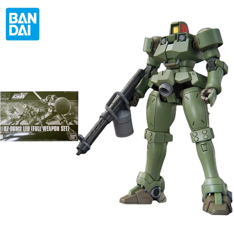 Набор моделей Bandai Gundam аниме фигурки HGAC 1/144OZ-06MS Leo полный набор оружия Подлинная игрушка Фигурки игрушки для детей