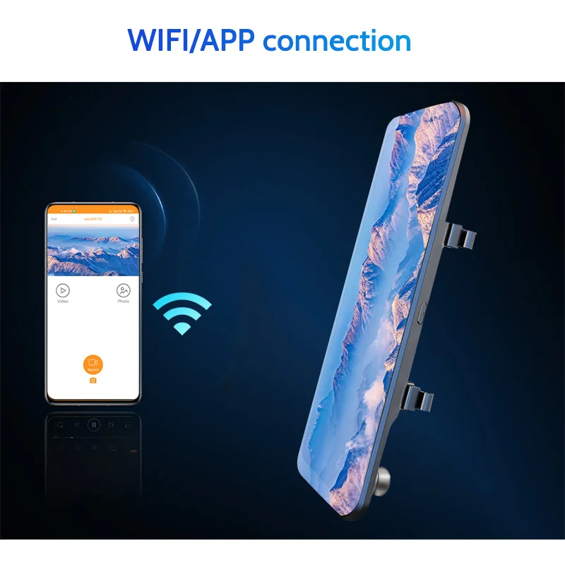 Видеорегистратор задняя камера Senso Dvr GPS WIFI Avto видеорегистратор 12 дюймов