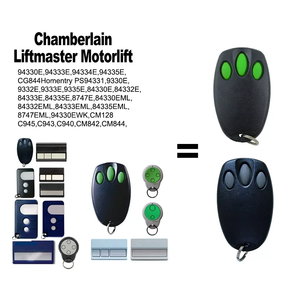

For Chamberlain Liftmaster Motorlift 94335E Remote Control C945/C943/CM842/84335EML 1A5639-7 132B2372 D-66793 Garage Door Opener
