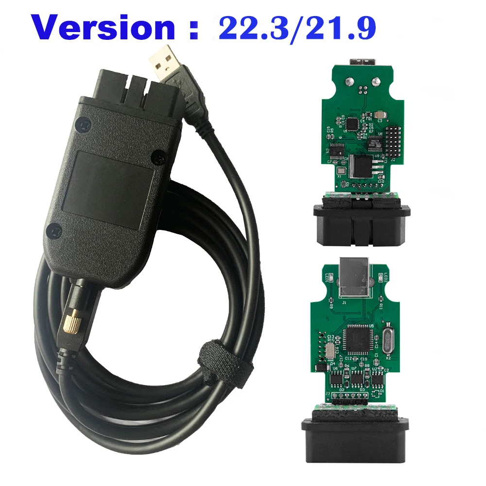 2022 Новый VCDS Can HEX V2 VAG COM 22 3 VAGCOM 21.9 интерфейс для VW AUDI Skoda Seat Английский Французский