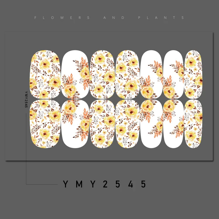 Наклейки с кленовыми листьями для дизайна ногтей на День Благодарения |