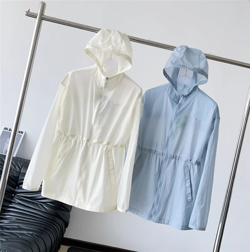 

Женское солнцезащитное пальто, тонкая куртка с длинным рукавом, Брендовая верхняя одежда, лето 2023