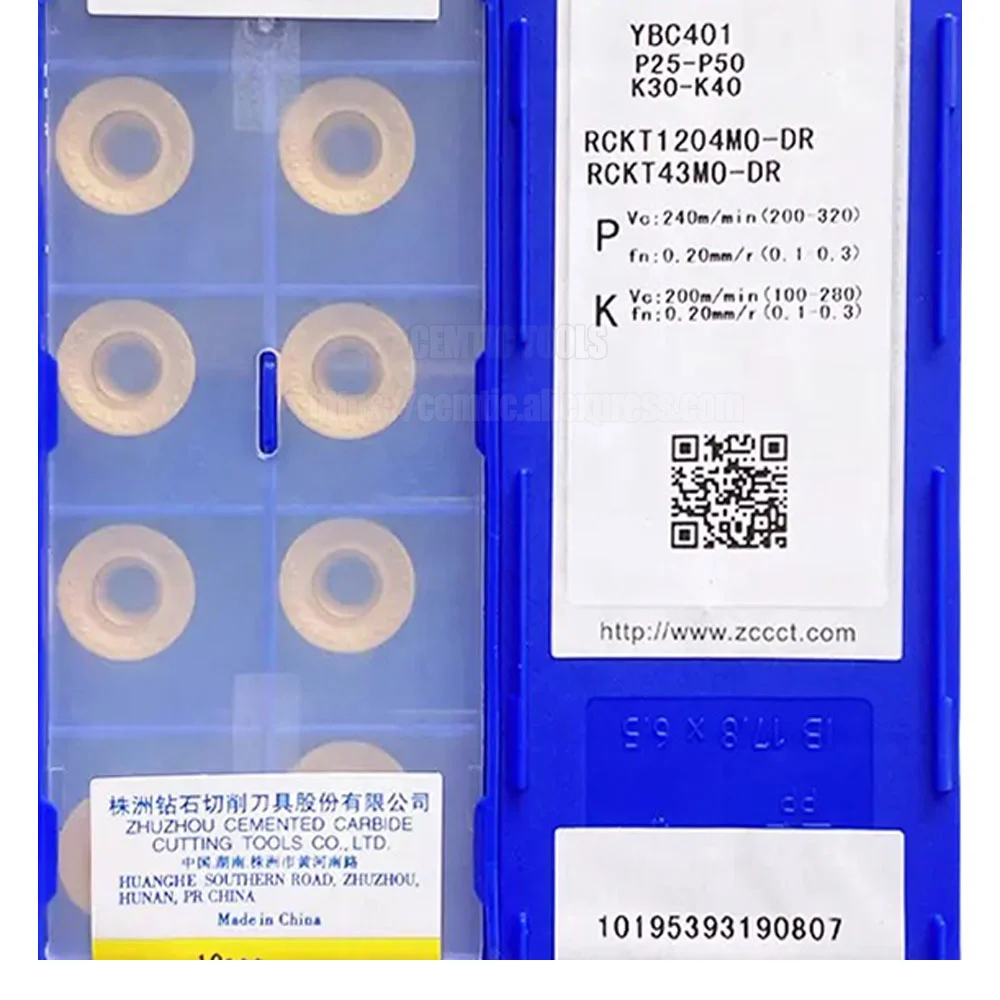 

ZCC 10 шт./лот YBC401 RCKT1204MO-DR YBG205 RCKT1204MO DR CnC карбидные Токарные вставки