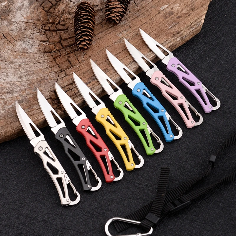 

Full Stainless Steel Blade Shape Knife Outdoor Camping Emergency Survival Knife Tool Portable Size