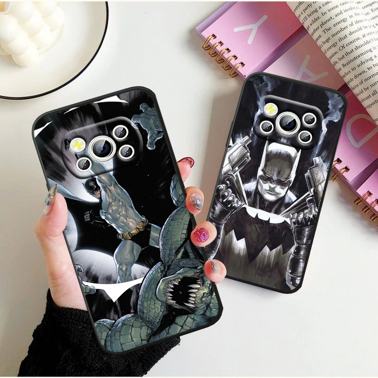 

Batman Cool Superhero For Xiaomi Poco M4 X4 GT X3 F3 GT M3 C3 NFC M2 F2 X2 F1 Pro Mi Mix3 Silicone Black Phone Case