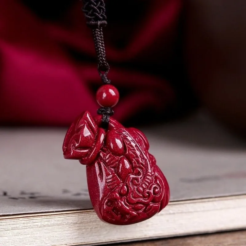 Подвеска из натурального фиолетового золотого песка подвеска Pixiu в виде сумки