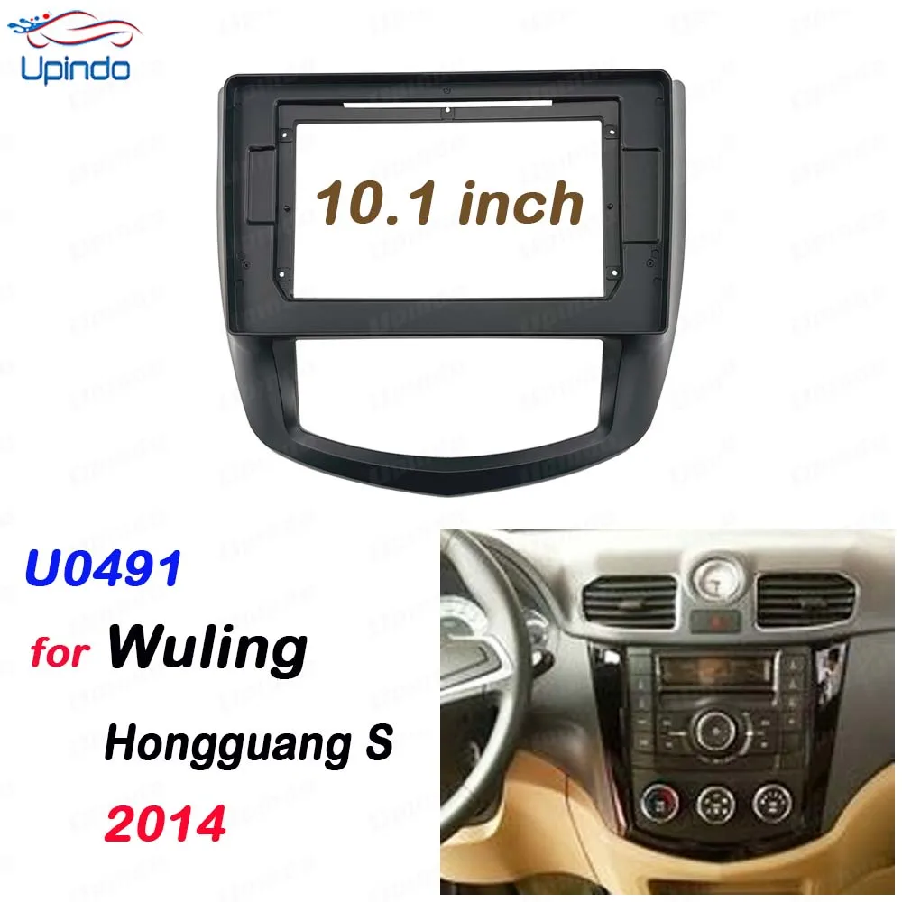 

2 Din 10.1 Inch Car Android Radio Installation GPS Mp5 ABS PC Plastic Fascia Panel Frame for Wuling Hongguang S 2014