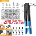 Набор гаек для заклепок M3M4M5M6M8, 150 шт.