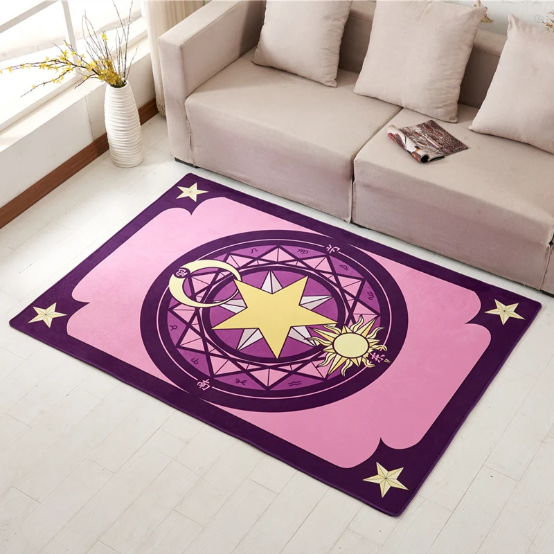 

Аниме Cardcaptor Sakura круглые пушистые коврики Противоскользящий ворсистый коврик для дома спальни напольный коврик украшение комнаты для подро...