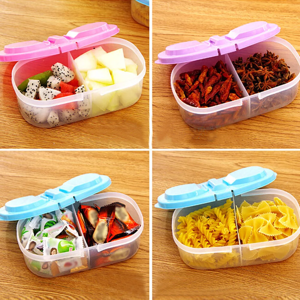 

Kitchen Storage Box Food Storage Cereal Dispenser Refrigerator Transparent Sealed Can For Spices Fridge Bulk Organizer