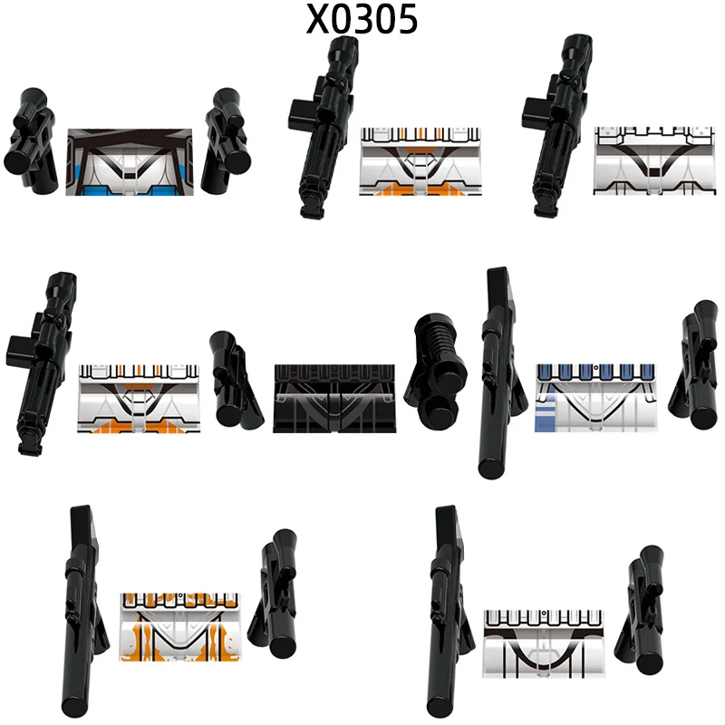 Экшн-фигурки оружие брюки детали для волос модели блоков набор подарков игрушки