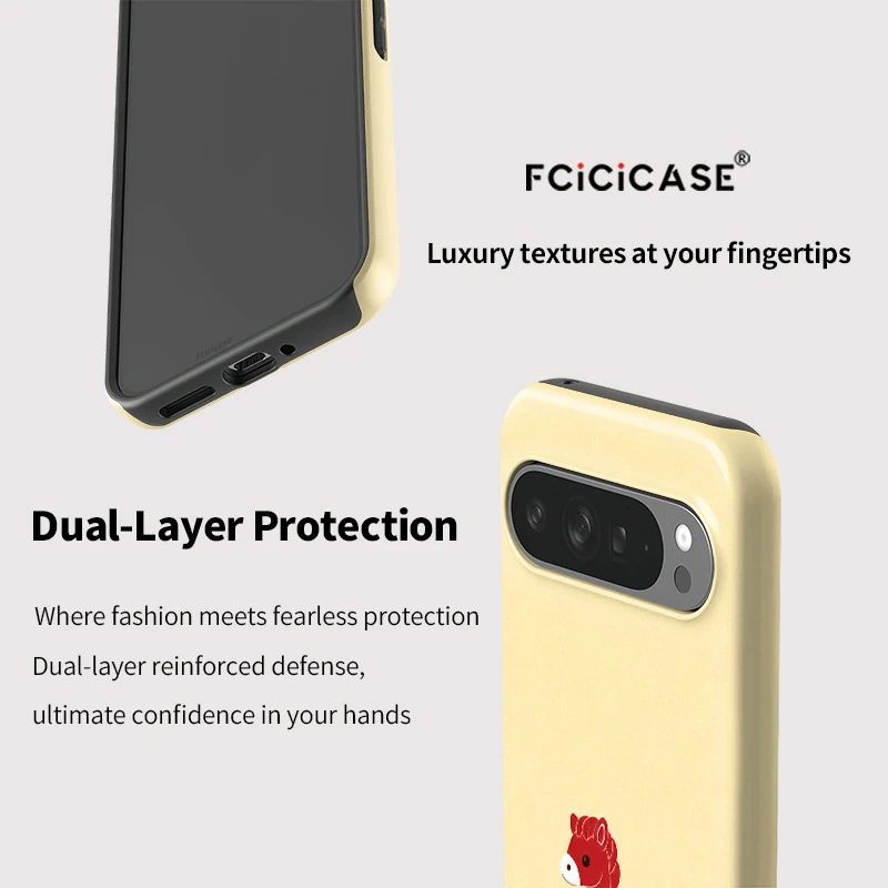 Фото Чехол для телефона Fcicicase из ПК и ТПУ для Google Pixel 10 9 Pro XL 10a 9a 8a 7a 5a с поддержкой Magsafe, с узором в виде лошади, защитный чехол. №5