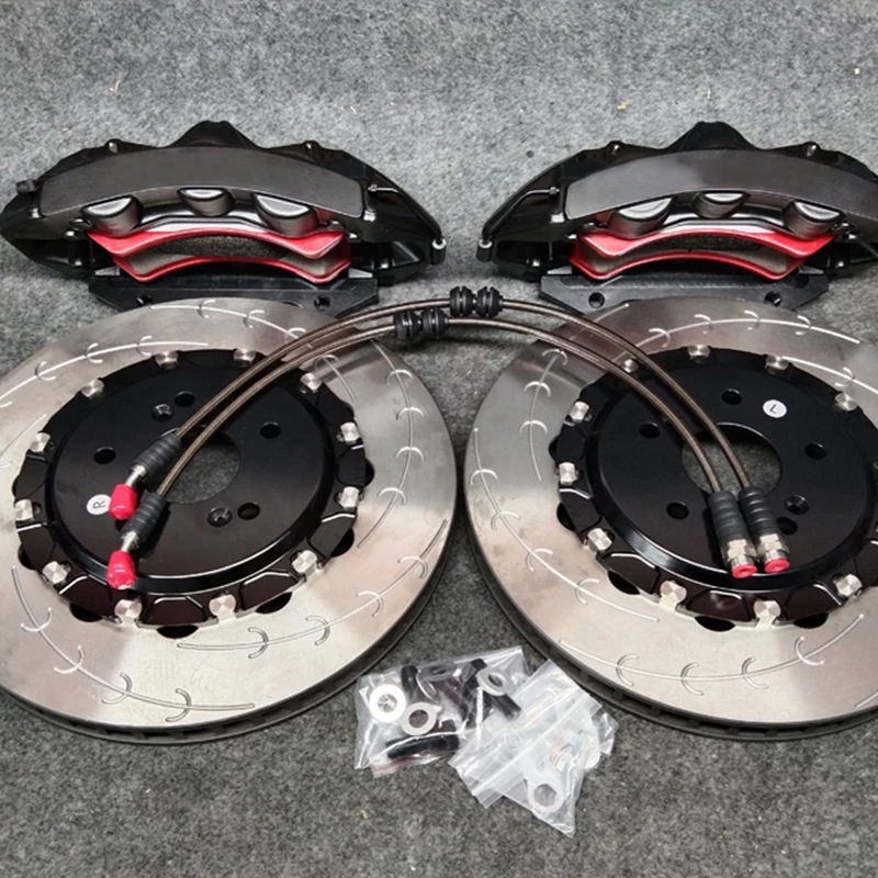 OEM стальной поршень GTS 6 тормозной комплект суппорта переднее колесо с роторами