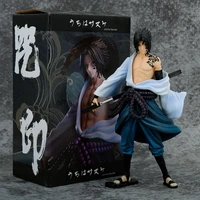 23cm anime naruto shippuuden uchiha sasuke curse seal statue pvc toys figure collection model ornaments gift doll