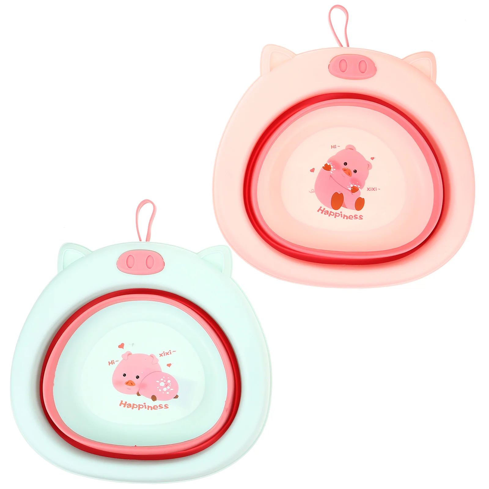 

Foldable Wash Basin Face Folding Washbasins Infant Baby Washing Collapsible Bucket Kids