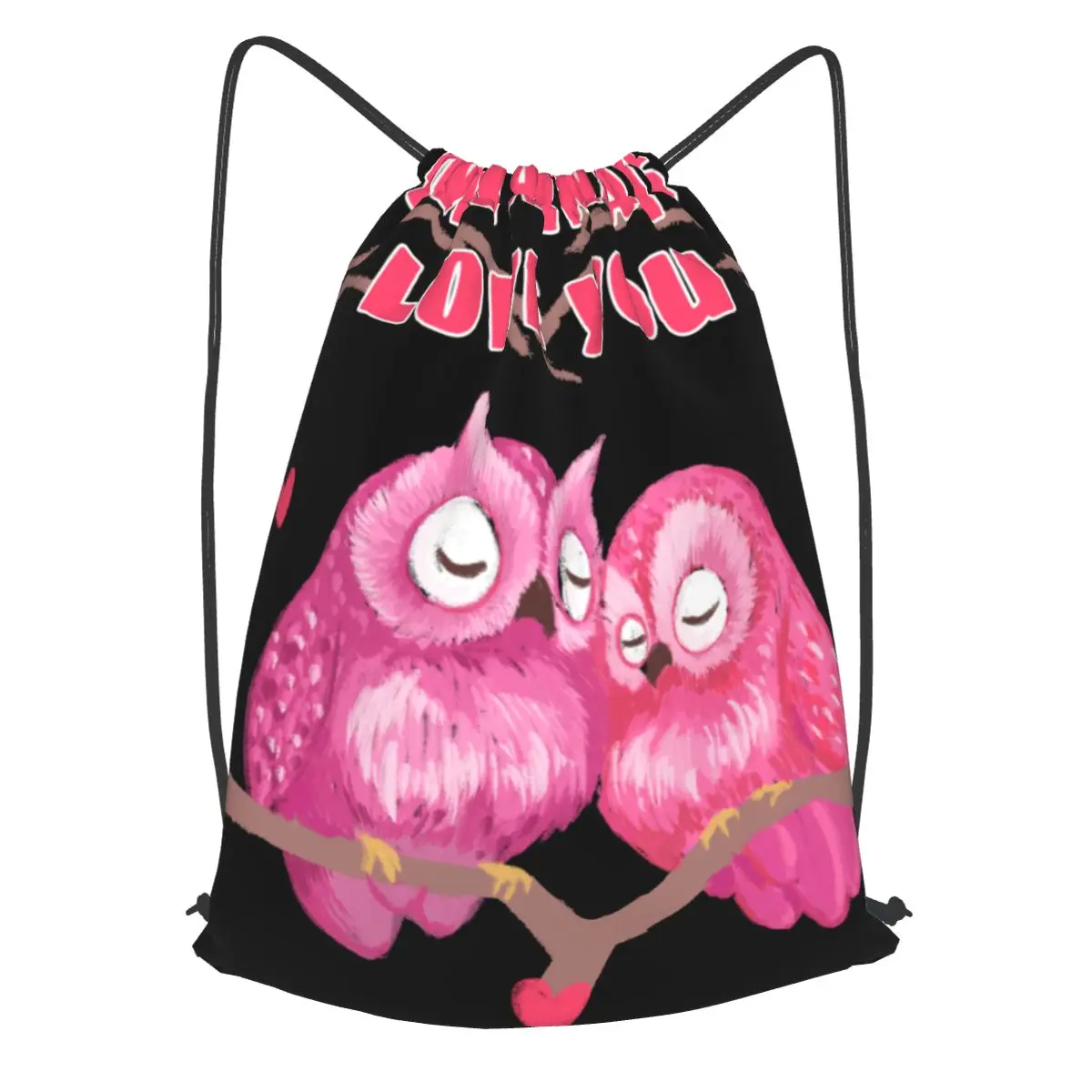 

Drawstring Backpack Tote Gym Bag Sport Pack Unisex Large Capacity Lightweight Beach Backpack Valentine Love