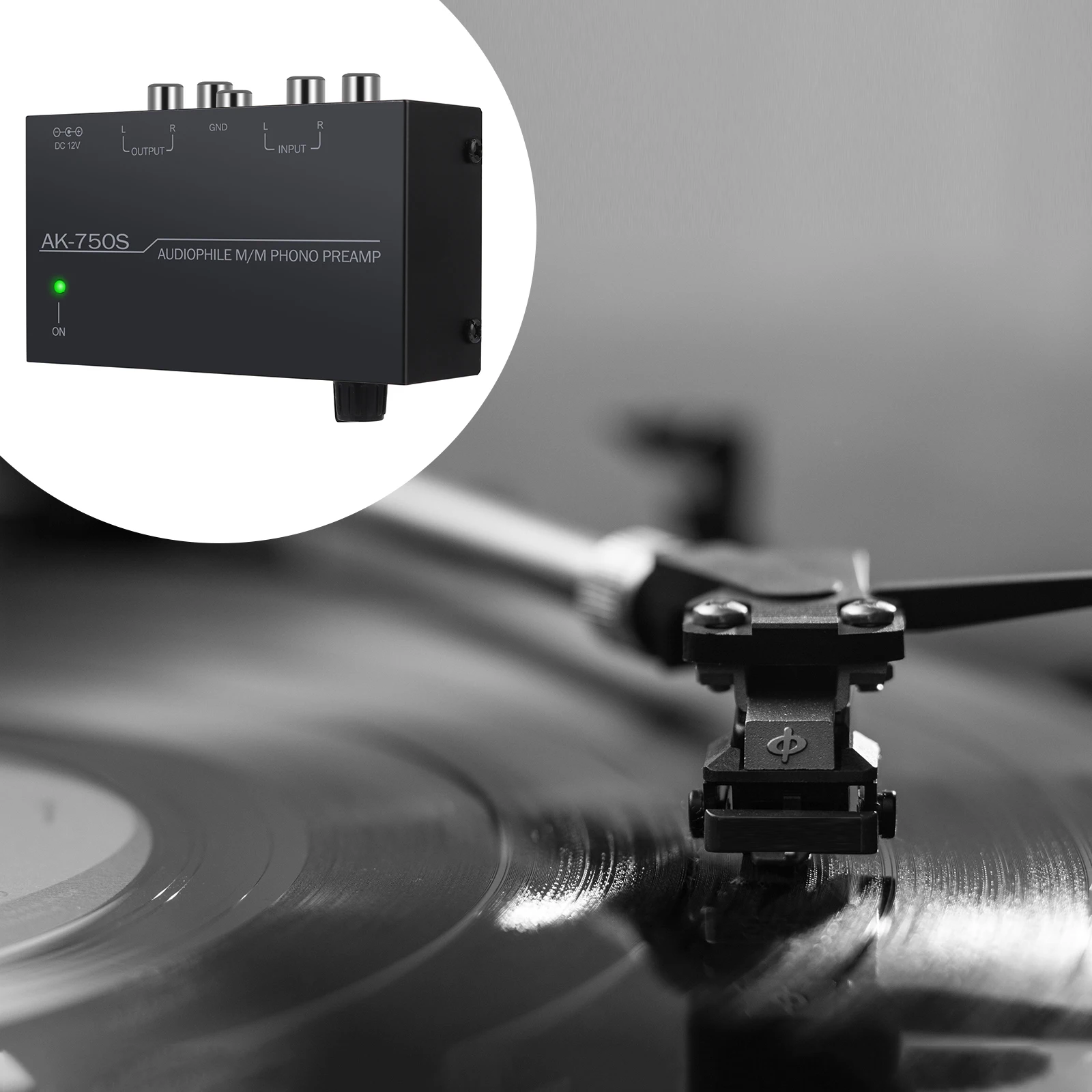 Продажа Предварительный усилитель PROZOR Phono аудиоусилитель M/M преусилитель Phono 2 RCA входной выходной порт с регулятором громкости адаптер питания ЕС