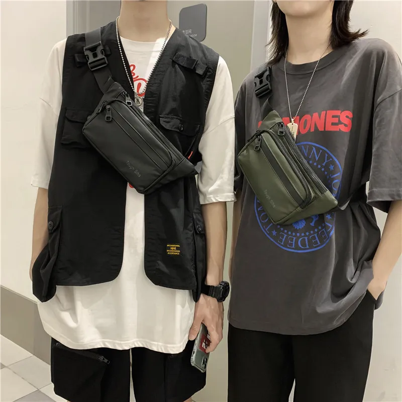 

Men's and women's waist bag trend outdoor waist bag storage bag close-fitting anti-theft chest bag messenger bag