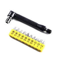 l shape wrench set 10pcs screw driver bits double head screwdriver rotating hand tools kit home repairing tool