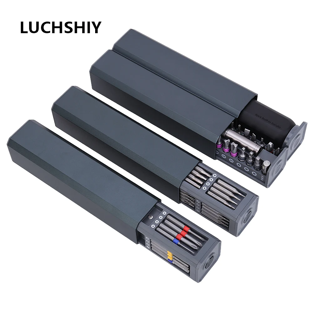 

LUCHSHIY Screwdriver Set Magnetic Screwdriver Bits Repair Phone PC Tool Kit Multitool Precision Torx Hex Screw Driver Hand Tools