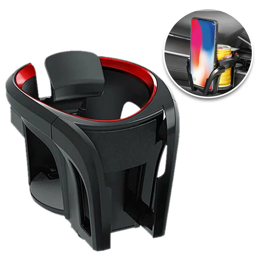 

1x Car Air Outlet Vent Water Cup Mobile Phone Mount Holder Multi-functional Beverage Holder Car Accessories