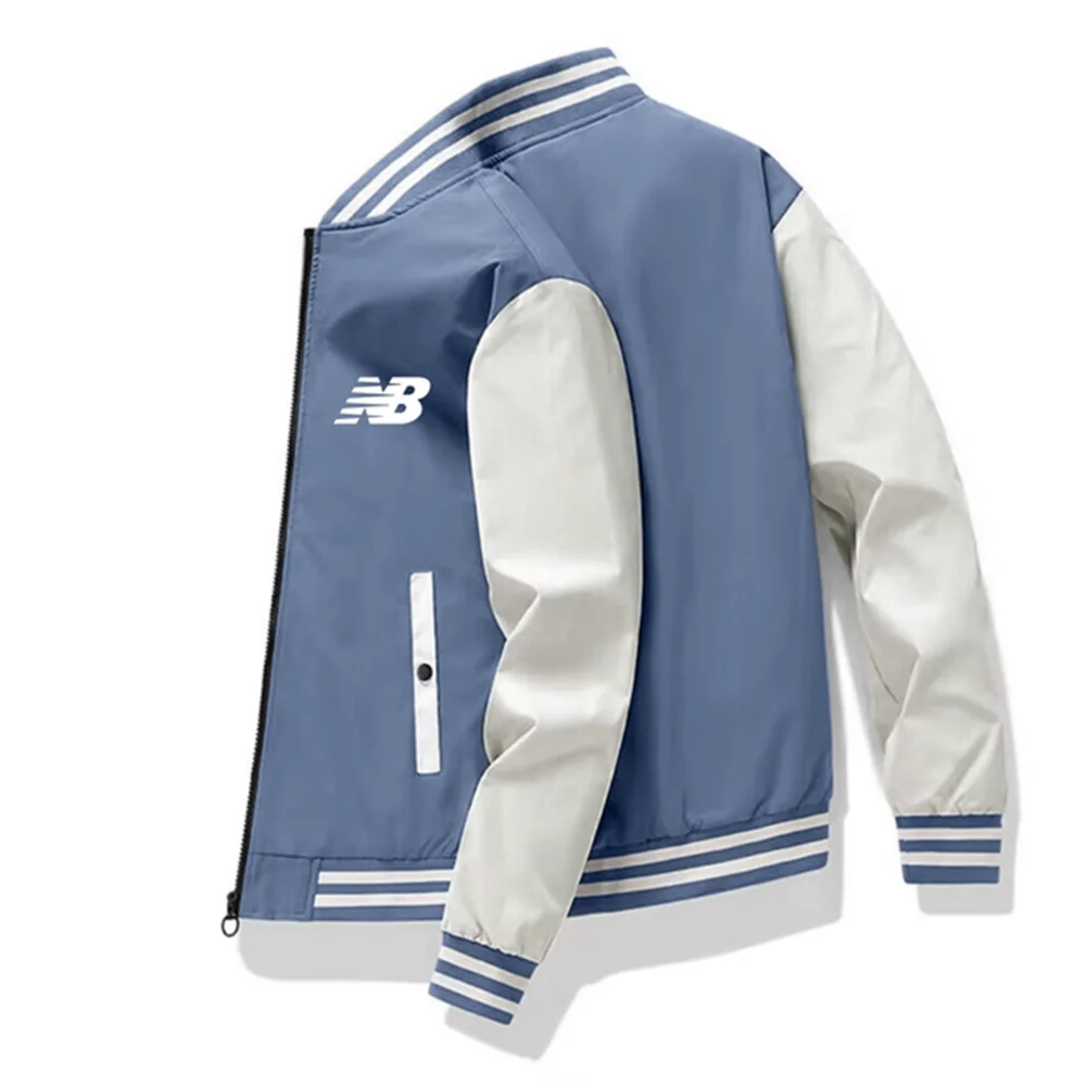

Brand Baseball uniform College campus style men and women fall and winter casual zipper printed stand collar men's jacket jacket